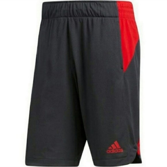 adidas Other - Adidas Athletic Shorts Mens Carbon Black & Red